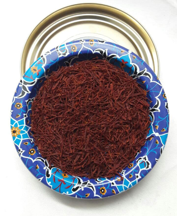 زعفران سرگل 1 مثقالی قوطی کاشی